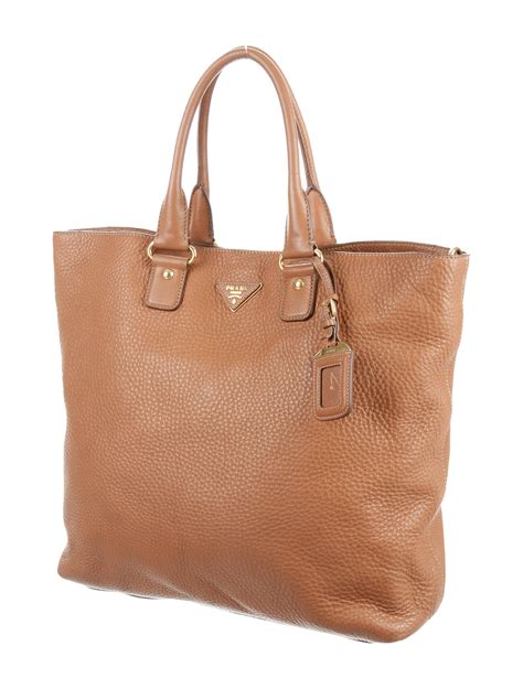 prada vitello grain leather tote bag|prada vitello daino shopping tote.